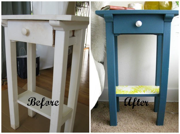 Nightstand before and after PicMonkey Collage